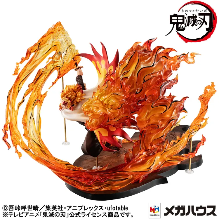 Demon slayer Kimetsu no Yaiba - Figurine Rengoku Kyoujurou Flame Breathing Form Flame Tiger Ver. 0